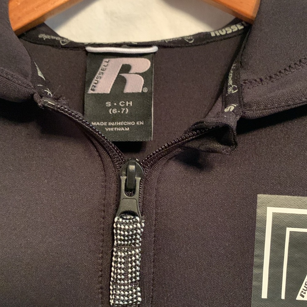 Russell youth small 6-7 black 360 dri-power tech jacket excellent condition - Picture 3 of 11